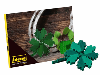 Minibausteine Postkarte Kleeblatt